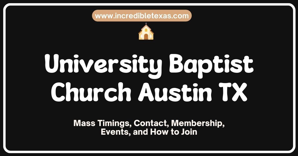 Exterior view of University Baptist Church in Austin, TX, showcasing its historic architecture and welcoming entrance, symbolizing the vibrant community and spiritual life in the heart of Austin. This image highlights the church