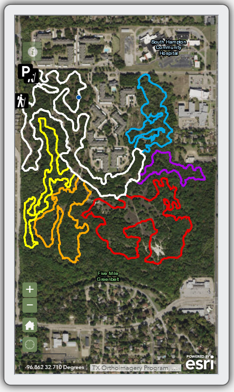 Oak Cliff Nature Preserve Trail Map